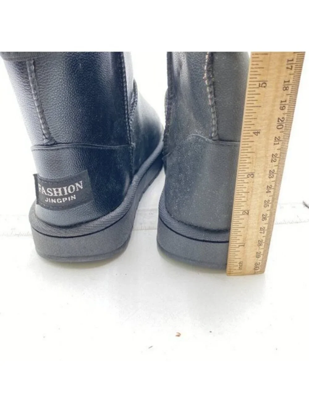Platform Mini Boot For Women Short Ankle Boot Fur Fleece Lined Sneakers Grey